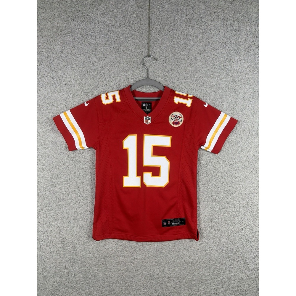 Nike Jersey Youth Boys Sz S Kansas City Chiefs Patrick Mahomes #15 Red NFL Logo